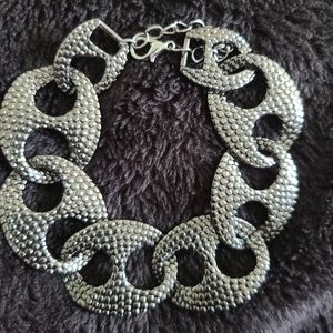 Casual Black Link Bracelet